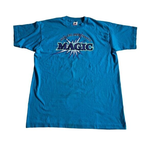 Vintage Fruit of the Loom Crewneck 90s Magic T-shirt single stitch Made in USA - Picture 8 of 11